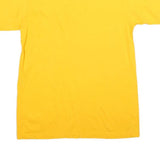 ADIDAS Mens Yellow Cotton Blend Graphic T-Shirt M Short Sleeve Crew Neck Casual