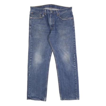 LEVI'S 505 Mens Jeans Blue Regular Straight Denim Medium W34 L30 Classic Fit