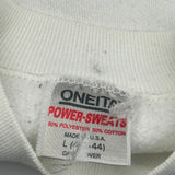 Hollywood California Oneita Graphic Sweatshirt - Large White Polyester Blend