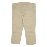 CARHARTT Mens Cotton Blend Beige Regular Straight Fit Trousers W42 L25