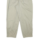 LEE Mens Relaxed Beige Cotton Blend Zip Trousers W30 L27 Casual Pleated Waist