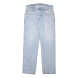 WRANGLER Mens Jeans Blue Regular Straight Denim Light W32 L30 Classic Zip Cotton
