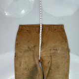 Carhartt Double Knee Carpenter Trousers - 38W 32L Brown Cotton