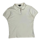 Burberry London Polo Shirt - Large White Cotton