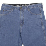 DICKIES Mens Denim Blue Casual Shorts L W36 Cotton Blend Relaxed Fit Workwear