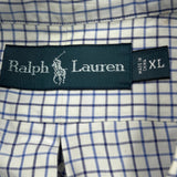 Ralph Lauren Checked Shirt - XL Blue Cotton