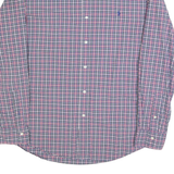 POLO RALPH LAUREN Mens Blue Red Check Shirt XL Button Down Casual Cotton Blend