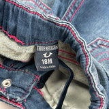 18 Months True Religion Contrast Stitch Jeans - 2XS Blue Denim