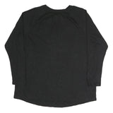 DICKIES Mens Black Long Sleeve T-Shirt Crew Neck Cotton L Plain Classic
