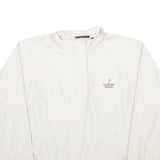 GLENMUIR Mens White Golfclub Sedrun Crew Neck M Lightweight Pullover Sweatshirt