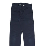 CARHARTT Mens Cotton Blend Navy Regular Fit Straight Leg Trousers W28 L32