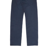 CARHARTT Mens Cotton Blend Navy Regular Fit Straight Leg Trousers W28 L32