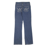 WRANGLER Womens Regular Fit Blue Denim Jeans W28 L32 Classic Zip Closure Stylish