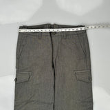 Armani Exchange Cargo Trousers - 34W 33L Grey Cotton Blend