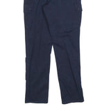 LAUREN RALPH LAUREN Womens Cotton Blend Navy Slim Cargo Trousers W32 L30 Casual