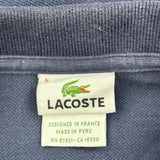 Lacoste Polo Shirt - Small Navy Cotton