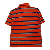 Tommy Hilfiger Striped Polo Shirt - XL Orange Cotton