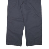 DICKIES Mens Regular Navy Blue Cotton Blend Zip Trousers W32 L28 Workwear