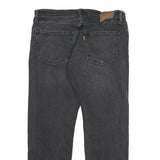 LEVI'S 507 Mens Regular Fit Black Denim Jeans W33 L30 Distressed Cotton Blend