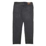 LEVI'S 507 Mens Regular Fit Black Denim Jeans W33 L30 Distressed Cotton Blend