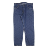 WRANGLER Mens Jeans Blue Relaxed Straight Denim Medium W38 L32 Classic Zip
