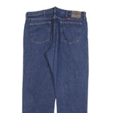 WRANGLER Mens Jeans Blue Relaxed Straight Denim Medium W38 L32 Classic Zip