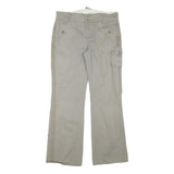 CALVIN KLEIN Mens Cotton Blend Beige Regular Straight Trousers W37 L29 Casual
