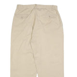POLO RALPH LAUREN Mens Cotton Beige Relaxed Straight Trousers W33 L25 Casual