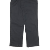DICKIES Mens Regular Fit Black Cotton Blend Straight Leg Trousers W32 L32