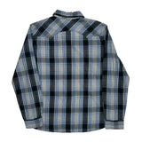 Levis Checked Flannel Shirt - Large Grey Cotton
