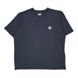 Carhartt T-Shirt - 2XL Navy Cotton