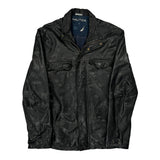 Nautica Leather Jacket - Medium Black Leather