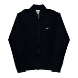 Lacoste Track Jacket - Medium Black Cotton
