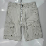 Levis Cargo Shorts - 32W 11L Beige Cotton