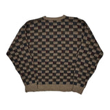 Geoffrey Beene Checked Sweater - Large Multicoloured Acrylic