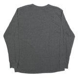 NFL Mens Grey Kansas City Chiefs Long Sleeve Crew Neck T-Shirt XL Cotton Blend