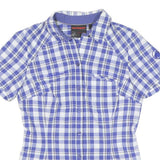 MAMMUT Womens Blue & White Checked Shirt XS Lightweight Cotton Casual