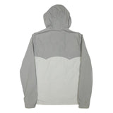 LEVI'S Mens Grey & Light Grey Zip Jacket M Polyester Blend Lightweight Hooded