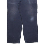 CARHARTT Mens Cotton Blend Navy Relaxed Straight Trousers W40 L32 Workwear