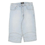 COYOTE TRADEMARK Mens Shorts Blue Denim M W32 Casual Relaxed Fit Cotton Blend