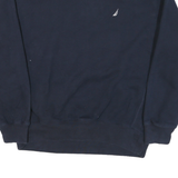 NAUTICA Mens Navy Blue Cotton Blend Crew Neck XL Classic Logo Sweatshirt