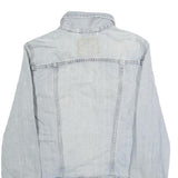 LEVI'S Womens Blue Denim Jacket M Cotton Plain Button Closure Casual Outerwear