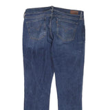 LEVI'S Womens Jeans Blue Slim Straight Denim Medium W32 L28 Zip Cotton Blend