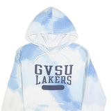 CHAMPION Mens Blue & White GVSU Lakers Pullover Hoodie S Cotton Blend Casual