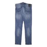 REPLAY Mens Slim Blue Denim Light W33 L31 Zip Jeans Authentic Stylish Comfort