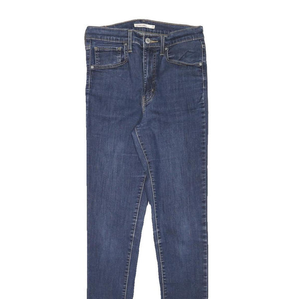 LEVI'S Womens Jeans Blue Slim Skinny Denim Medium W26 L32 Stylish Zip Closure
