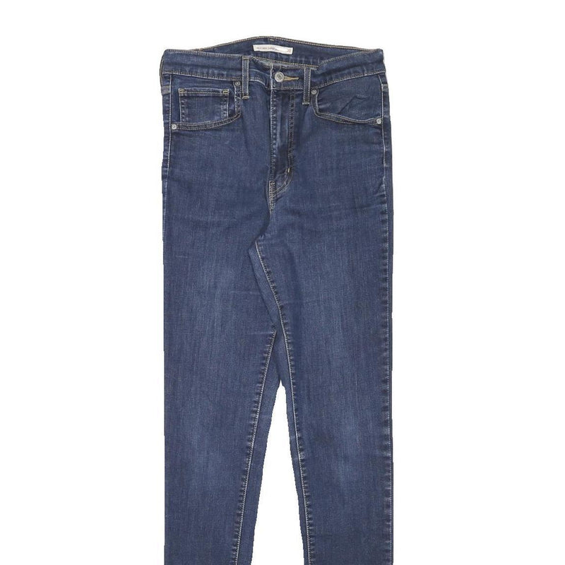 LEVI'S Womens Jeans Blue Slim Skinny Denim Medium W26 L32 Stylish Zip Closure