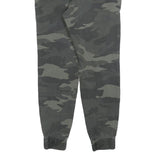 HOLLISTER Mens Cotton Blend Green Camouflage Slim Tapered Trousers W30 L28