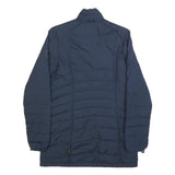 JACK WOLFSKIN Womens Navy Blue Outdoor Jacket UK 10 Polyester Zip Long Sleeve