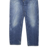 DKNY Mens Jeans Blue Regular Straight Denim Light W32 L29 Classic Fit Distressed